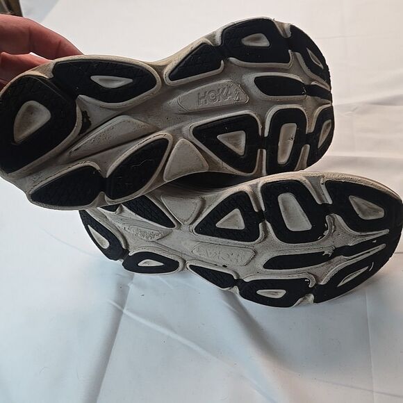 Hoka Bondi 8 Mens 10 2e Wide Running Shoes Gray Casual Athletic Streetwear